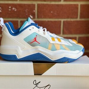 Jordan One Take 4 White Blue Red Yellow Mens New Sneakers NIB Retro Shoes